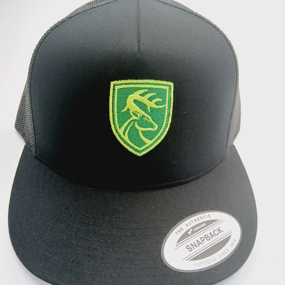 Black and Green Reptile Cap